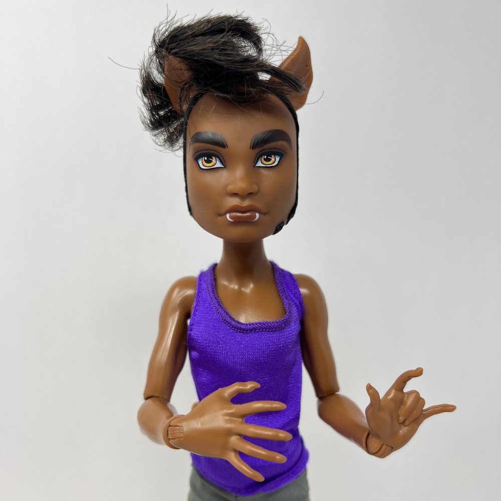 Monster High Clawd Wolf G1 Boy Doll Pack Trouble 2008 Werewolf Brown Manster